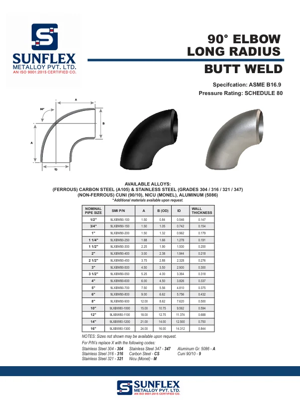 Buttweld Reducer Schedule 40